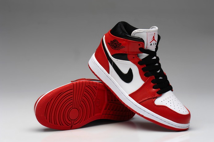 Nike Air Jordan 1 Retro J Ai Femmes Chaussures En Vente Blanc Rouge